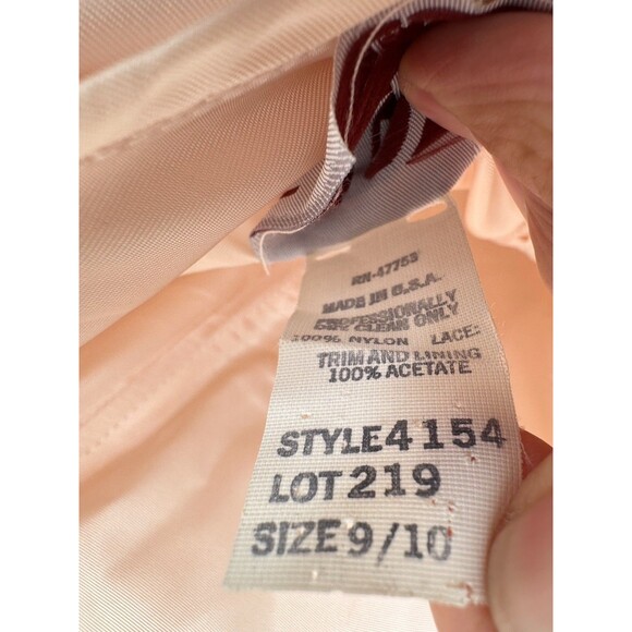 VTG 90s Pink Abstract  Vintage 80s Wedding‎ Dress Lace Coquette
Prom Gown Gothic - Picture 11 of 11